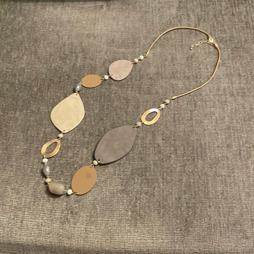 Mixed media necklace